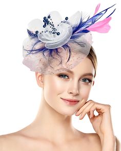 PRICES MAY VARY. 🌻[1920's Retro Glamour and Gorgeous Fascinator]:Fascinator Hat consists of a felt circle with a dotted tulle frill, topped with about 6 mesh petals, and in the center, a spiral rose made of mesh, the center of the rose Stick beaded tassel, and light cocktail feathers stick here and there. Make you look elegant and full of glamour! 👒[Premium Materials Well Made]:Fascinator Hat is a high quality headgear at an affordable price. It's cute and well made. Can be worn as an accessor Tea Party Halloween, Mardi Gras Headband, Women Tea Party, Flower Bridal Shower, How To Make Fascinators, Light Cocktails, Mesh Headband, Harlem Nights, Womens Tea