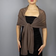 A very elegant and luxury shawl for your wedding dress made of the finest crepe chiffon  Color: brown  Size : 180 x 42 cm ( approx) You can wear it on your shoulders or you can use any brosche to close it. More colors available, please ask. Scarf Wedding Dress, Wedding Dress Bolero, Wrap Shrug, Star Shawl, Evening Dress Wedding, Dress Bridesmaids, Chiffon Jacket, Brown Scarf, Taylor Swift Tour Outfits