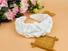 White Satin Ruched Ruffle Headband White Satin Pleated headband Ruched Width is approx. 6 cm Ruffle Headband, Bohemian Headband, Headband White, Headband Bridal, White Headband, Wide Headband, Wedding Headband, Bridal Headband, Turbans