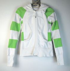 Lululemon  White and Bold Stripe Zippy Green Classic Scuba Hoodie Size Small---based on measurements Underarm to underarm this measures about 15.5" Center Back Length is about 21" Lululemon Sports Hoodie Activewear, Lululemon Hooded Activewear For Workout, Lululemon Sporty Hoodie For Workout, Lululemon Sporty Workout Hoodie, Casual Lululemon Workout Hoodie, Casual Workout Hoodie By Lululemon, Sporty Lululemon Hoodie For Workout, Lululemon Sports Hoodie With Adjustable Hood, Green Fitted Sporty Hoodie