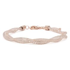 RoseGold Tone Twisted Bracelet Mesh with Crystals - Mimmic Fashion Jewelry Gold Mangalsutra Designs, Twisted Bracelet, Gold Mangalsutra, Mangalsutra Designs, Mesh Bracelet, Crystal Rose, Crystal Bracelet, Crystal Bracelets, Easy Wear