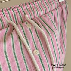 Indulge in the perfect blend of comfort and style with Ever Lasting's Candy Stripe Long Pajama Pants. These charming pants feature a delightful candy stripe pattern that adds a playful touch to your loungewear collection. Crafted from soft, breathable fabric, they ensure a cozy and comfortable fit, ideal for relaxing at home or enjoying a restful night's sleep. The elastic waistband provides a secure yet flexible fit, allowing for ease of movement and all-day comfort. Elevate your relaxation rou Maximalist Boho, Kids Bedroom Boys, Long Pajama Pants, Stylish Bedding, Reversible Bedding, Pajama Outfits, Summer Blanket, Floral Ribbon, Stylish Beds