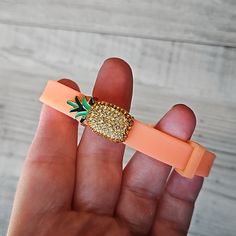 Stella & Dot Keep Collective Bracelet With Pave Pineapple Charm. Limited Edition. Retired. Wear It As Is Or With Your Favorite Keep Charm. Single Wrap. Orange. Adjustable Sizing. Perfect For Summer Or Vacation. Never Worn. Used As Display For Former Business. Slide Bracelet Charms, Pineapple Jewelry, Crochet Halter Tops, Stella And Dot, Blue Beads, Shop Wallpaper, Orange Yellow, Womens Jewelry Bracelets, Women Brands