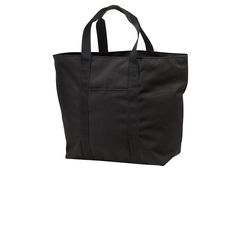 The perfect extra large tote for everyday excursions.600 denier polyester canvas Zippered main compartment Front flat pocket for easy decoration Interior zippered pocket with key fob Dimensions: 16 h x 15.5 w x 7.25 d; Approx. 1 798 cubic inches Note: Bags not intended for use by children 12 and under. Includes a California Prop 65 and social responsibility hangtag. Suggestions: All-purpose tote bag Set of 2 bags Versatile tote bag Durable bag Spacious tote Reliable tote bag Multipurpose bag Eve Sporty Black Canvas Bag, Nylon Bags With Functional Pockets For Weekend Trips, Black Canvas Travel Bag With Pockets, Black Canvas Bag For Weekend Trips, Multi-pocket Canvas Travel Bag, Black Travel Bag With Pockets For Weekend Trips, Practical Nylon Bags With Reinforced Handles, Black Canvas Bag With Functional Pockets, Functional Black Canvas Weekender Bag