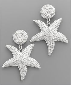 Metal Starfish Post Set Earrings Set Earrings, Chic Boutique, Starfish, Gold Metal, Silver Earrings, Silver, Gold