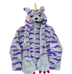 Digimon Adventure Gabumon Plush Coat Hooded Winter Warm Hoodie Cosplay Costume | eBay Plush Coat, Digimon Adventure, Digimon, Cosplay Costume, Picture Show, Warm Winter, Cosplay Costumes, Color