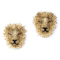 Lion Earrings Queen Of The Jungle, Lion Earrings, Deepa Gurnani, Mild Steel, Accessories Necklace, Formal Occasion, Shop Necklaces, Clip On Earrings, Handmade Natural