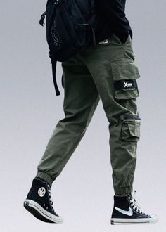 Black Techwear, Techwear Jacket, X Logo, Strap Pants, Reflective Jacket, Pants Fabric, Elastic Thread, New Years Sales, Khaki Green