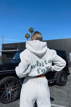 Fox Hoodie, Hoodies Aesthetic, White Fox Boutique, Boutique Tops, Tracksuit Set, Hoodie Outfit, Loungewear Sets, Lounge Shorts, Oversized Hoodie