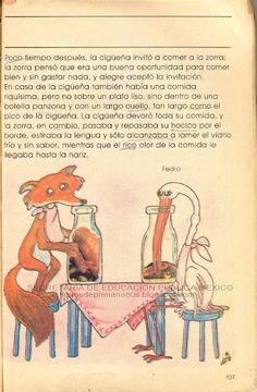 an old children's book with pictures of foxes