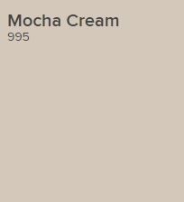 the logo for mocha cream is shown in black and white on a gray background