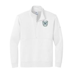 Club fleece half zip sweatshirt embroidered with choice of Butler University logos. Built with versatility in mind, this brushed-back 1/2-zip has an elevated look which makes it perfect for work or play. It’s a sustainable choice with recycled polyester and organic cotton in the blend. Zip-through collar with dyed-to-match zipper Side pockets Rib knit cuffs and hem. Swoosh logo is embroidered on left sleeve. Made of 8.3-ounce, 72/20/8 cotton/recycled polyester/organic cotton. Unisex Sizing S-4XL Nike Club Fleece, Butler Bulldogs, Monogram Kids, Butler University, Terry Robe, Matching Family Christmas Pajamas, Family Pajama Sets, Personalized Pajamas, Plaid Christmas Tree