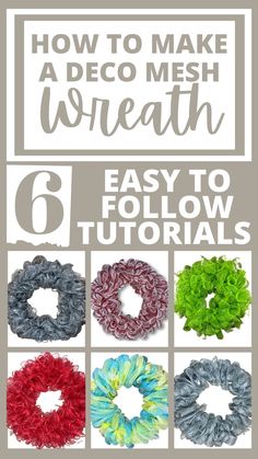 how to make a deco mesh wreath with instructions