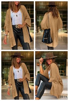 Trendy Brown Open Knit Sweater, One Size Open Front Open Knit Outerwear, Chic Brown Open Front Sweater, Brown Solid Color Cardigan For Fall, Fall Beige Pointelle Knit Outerwear, Knitted Brown Cardigan For Spring, Brown Knitted Cardigan For Spring, Fitted Pointelle Knit Outerwear For Fall, Fall Open Knit Outerwear For Day Out