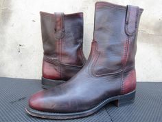 Frye Womens Red Classic Made in USA Western Cowboy Leather Pull On Boots 8  M Awesome shoes minor scuffs, check photos for clear visual description. PLEASE VIEW ALL PHOTOS CAREFULLY AS I CONSIDER THEM PART OF THE DESCRIPTION. I WILL GLADLY COMBINE SHIPPING FOR MULTIPLE ITEMS PURCHASED IF THEY CAN BE SAFELY SHIPPED TOGETHER. DELIVERY WITHIN 5 BUSINESS DAYS, 1-2 DAYS HANDLING ONCE YOUR PAYMENT CLEARS, THIS ITEM WILL COME PROFESSIONALLY PACKAGED AND SHIPPED WITH CARE. PLEASE CONTACT ME THROUGH MESSAGES IF YOU HAVE ANY QUESTIONS OR CONCERNS. THANKS FOR LOOKING Awesome Shoes, Pull On Boots, Leather Pulls, Western Cowboy, 8 M, Boot Shoes Women, Nice Shoes, Kenya, Lady In Red