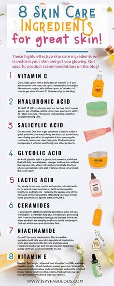 8 Best Skin Care Ingredients That Really Work! Haut Routine, Skin Care Ingredients, Great Skin, Basic Skin Care Routine, Nutritious Diet, Glow Skin, Healthy Skin Tips, Body Scrubs