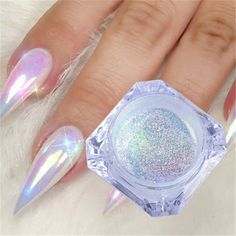 MERMAID EFFECT Pigment NAILS ART POWDER DUST IRIDESCENT Trend Glitter Mirror US Nail Art Paillette, Mirror Nails Powder, Mermaid Nail Art, Neon Nail Art, Aurora Nails, Chrome Nail Art, Chrome Nail Powder, Nail Art Glitter, Mirror Nails