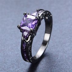 Black Gold Amethyst Sapphire Ring #Black #Gold #Amethyst #Sapphire #Ring #blackgold #sapphirering #accessory #jewelry #trendy #casual #fashionable #glamourous #beautiful #tagsforlikes #atperrys #onlineshop #onlineshopping #freeworldwideshipping #forsale #onsale #discounted #choiceoftheday #picoftheday #affordable #casual #formal #healingcrystal #crystalhealing #safeandeffective #crystallovers #mystical #mysticallovers #mysticalhealing #magical Delicate Woman, Rings Delicate, Crystal Engagement Rings, Black Hills Gold Jewelry, Ladies Rings, Black Gold Jewelry, Wedding Costume, Black Hills Gold, Jewelry Hand