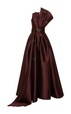 Butterfly Pattern Dress, Butterfly Gown, Burgundy Evening Gown, Sateen Dress, Broderie Dress, Burgundy Gown, Burgundy Evening Dress, Dress Butterfly, Bandhani Dress