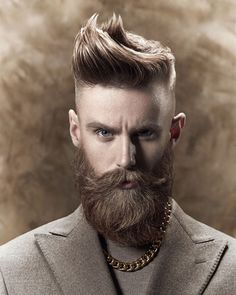 Long Haircut Mens, Barba Hipster, Haircut Mens, High And Tight Haircut, Long Beard Styles, Comb Over Haircut, Faux Hawk Hairstyles, Long Haircut, Beard Envy