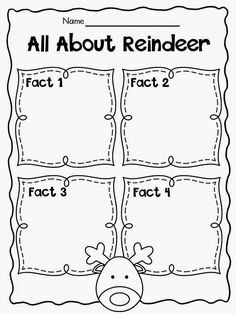 an all about reindeer worksheet