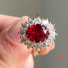 4.2 CTW Red Oval Cut Halo VVS Lab Ruby Ring - Etsy Luxury Ruby Ring With Halo, Luxury Red Ruby Ring With Halo, Luxury Red Halo Ruby Ring, Luxury Red Rings With Halo Design, Luxury Red Halo Design Rings, Luxury Red Oval Rings, Luxury Red Ruby Ring With Center Stone, Luxury Red Ruby Ring With Halo Design, Red Ruby Ring With Halo