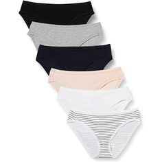 This set of Printed Panties provides a balance of style and comfort. Crafted from a breathable blend of cotton, each pair offers a seamless fit and comes in a range of colors and patterns. These premium panties are ideal for individuals who prioritize both fashion and comfort. Features: Includes multiple pairs in different designs and colors. Made from a soft and breathable cotton blend for all-day comfort. Comfortable waistband provides a secure fit without discomfort. Smooth fabric ensures no Candy Nails, Hamstring Stretch, Stretch Mark, Plus Size Brands, Hip Flexor, Amazon Essentials, Picture Ideas, Cotton Candy, Favorite Outfit