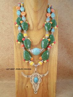 Handmade Western Turquoise Beaded Necklaces, Handmade Western Turquoise Beaded Necklace, Handmade Western Style Turquoise Beaded Necklaces, Handmade Turquoise Beaded Necklace In Western Style, Handmade Western Multicolor Beaded Necklaces, Handmade Multicolor Western Beaded Necklaces, Western Multicolor Necklaces For Festival, Handmade Multicolor Western Beaded Necklace, Western Multicolor Necklace For Festivals