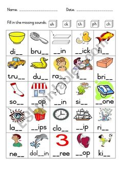 a worksheet for beginning and ending sounds