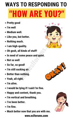 a poster with the words how are you?