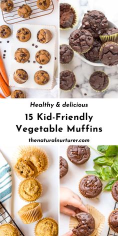 healthy and delicious veggie - friendly muffins are the perfect way to start your day