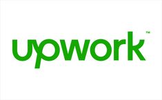 the words upwork are green on a white background