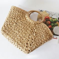 【Material】This woven bag is hand-woven from PU leather cut into leather strips of a specific width,fine and firm workmanship,soft leather gives a comfortable feel! 【Structure】Open it, there is a main pocket,It can store mobile phones, chargers, glasses, and eyeshadow palettes; the side zipper pocket can store small items, such as lipstick, keys and card.It can meet the necessities of daily travel! 【Occasion】The handmade bag can be carried on one shoulder or by hand, casual and fashionable, suita Woven Beach Bag, Woven Beach Bags, Bohemian Bag, New Bohemian, Bohemian Bags, Leather Cuts, Moon Shape, Eyeshadow Palettes, Woven Pattern