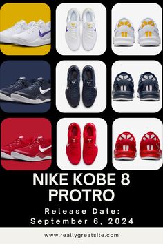 The Upcoming Nike Kobe 8 Protro in multiple colorways Nike