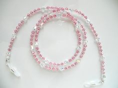 GLAMOROUS Pink Swarovski Crystal Eyeglass Chain Lanyard Necklace - Crystal AB, Pink Crystal Glasses Adjustable Pink Glasses Chains As Gift, Clear Adjustable Chain Glasses Chains As Gift, Clear Adjustable Glasses Chains As Gift, Elegant Pink Glasses Chain As Gift, Elegant Pink Glasses Chain Gift, Adjustable Pink Glass Glasses Chains, Pink Adjustable Glasses Chains For Gift, Pink Adjustable Glasses Chains As Gift, Eyeglass Chain Holders