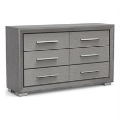 an image of a grey dresser with drawers