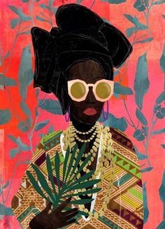 Modern Turban Woman Wall Art By: Nikki Chu | Available at Great Big Canvas Nikki Chu, Wow Art, African American Art, Big Canvas Art, Simply Beautiful, African Art, Figure Painting, Black Art, American Art