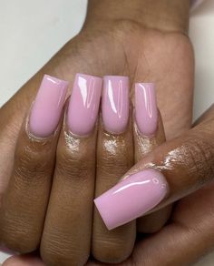 Short Baby Pink Nails, Aura Nails Square, All Pink Nails, Halloween Acrylic Nails, French Acrylic Nails, Acrylic Nails Coffin Pink