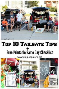 the top ten tailgate tips for game day checklist