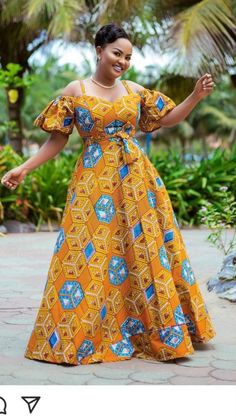 Nana Ama Mcbrown Fashion, Wax Dress African, Nana Ama Mcbrown Dresses, African Print Outfits, African Gowns, Long African Dresses, Ankara Dress Styles