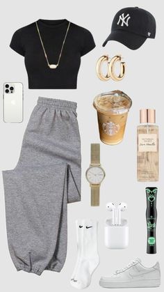 Skandinavian Fashion, Casual Preppy Outfits, Trendy Outfits For Teens, Outfit Inspo Casual, Cute Lazy Day Outfits, Cute Outfits For School, Lazy Outfits, Lazy Day Outfits, Cute Preppy Outfits