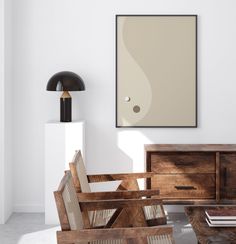 a living room scene with focus on the coffee table and sideboard in the foreground