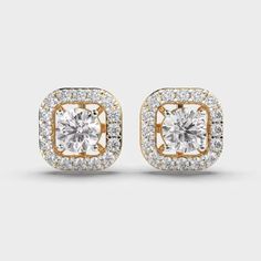 Round Cut Lab Grown Diamond Stud Earrings, Solitaire Studs For Her 14k Solid White Gold Lab Grown Diamond Earrings Lab Grown Diamond Jewelry ✤ Center Stone Details:   ↦ Type: Lab-Grown Diamond ↦ Color: E ↦ Clarity: VVS ↦ Shape: Round Cut ↦  Weight: 1.00+1.00  ↦ Making Process: Handmade - Crafted by our experienced team ✤ Side Stone Details: ↦ Type: Lab-Grown Diamond ↦ Shape: Round ↦Weight: 32 pieces = (1.00mm ) - 0.32 ↦ Clarity: VVS ✤ 𝐂𝐞𝐫𝐭𝐢𝐟𝐢𝐜𝐚𝐭𝐢𝐨𝐧𝐬:    We provide IGI certification which is the chargeable service, message us for more details. ↦ Alternative names of Lab Grown Diamonds are 𝐂𝐕𝐃, 𝐇𝐏𝐇𝐓, 𝐆𝐫𝐞𝐞𝐧 𝐃𝐢𝐚𝐦𝐨𝐧𝐝, 𝐄𝐭𝐡𝐢𝐜𝐚𝐥 𝐝𝐢𝐚𝐦𝐨𝐧𝐝, 𝐄𝐜𝐨-𝐅𝐫𝐢𝐞𝐧𝐝𝐥𝐲 𝐃𝐢𝐚𝐦𝐨𝐧𝐝, 𝐄𝐚𝐫𝐭𝐡𝐅𝐫𝐢𝐞𝐧𝐝𝐥𝐲 𝐃𝐢𝐚𝐦𝐨𝐧𝐝. ✤ 𝐒𝐩𝐞𝐜𝐢𝐚𝐥𝐭𝐲 𝐚𝐧𝐝 𝐍𝐨 Yellow Gold Halo Setting Earrings For Wedding, Yellow Gold Earrings With Halo Setting For Wedding, Elegant Gold Cluster Halo Earrings, Yellow Gold Halo Drop Earrings, Yellow Gold Halo Earrings For Wedding, Classic White Halo Earrings, Classic White Earrings With Halo Detail, 14k White Gold Halo Earrings, Yellow Gold Halo Earrings With Cubic Zirconia