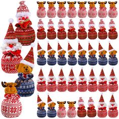 These Christmas gift doll bags feature a knitted design and come in a reusable 3D style, perfect for holding candy gifts or apple treats, these red drawstring bags serve as charming Santa sacks, stockings, and festive party favor supplies. COEN Set Size: Set of 40 | COEN Knitted Christmas Gift Doll Bags - Reusable 3D Drawstring Candy Gift Bags, Red Doll Apple Bags | Set of 40 | Wayfair Candy Gift Bags, Christmas Favor Bags, Apple Treat, Christmas Candy Bag, Red Dolls, Christmas Party Gift, Santa Cookies, Christmas Party Favors, Santa Gifts