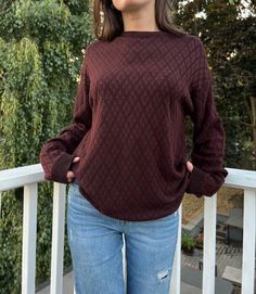 Maroon long-sleeved Northern Isles sweater. Size M. Near perfect condition. Textured Knit Long Sleeve Top, Knit Polo Sweater For Fall, Casual Long Sleeve Cable Knit Outerwear, Cozy Textured Knit Sweatshirt For Fall, Stretch Long Sleeve Sweater With Ribbed Cuffs, Casual Textured Knit Polo Sweater For Fall, Oversized Long Sleeve Sweater, Cozy Textured Knit Long Sleeve Polo Sweater, Casual Long Sleeve Turtleneck Top For Winter