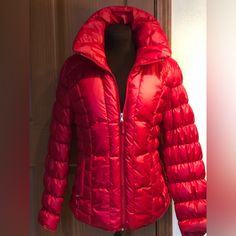 Nwot Sz L-Xl Red Puffer, Kenneth Cole Reaction, Kenneth Cole, Puffer, Jackets & Coats, Jackets For Women, Red, Women Shopping, Color