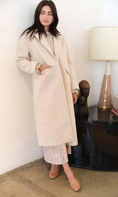 (1) Callie Long Coat Jacket With Long Dress, Duster Coat Outfit, Long Duster Coat, Long Duster, Straight Jacket, Gorgeous Clothes, Luxury Women Fashion, Coat Outfits, Long Coat