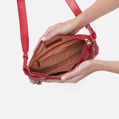 Designed with style and function in mind, the Billie Crossbody has plenty of pockets for planning and plotting. On-the-go Camera Bag With Zipper Pocket, Medium Bag, Medium Bags, Hibiscus, Leather, Design