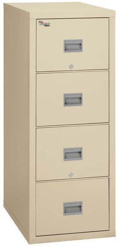 FireKing 4P1825-C 4 Drawer Patriot Vertical File Cabinet Parchment Legal Letter, Hanging Folders, Drawer Filing Cabinet, Lateral File Cabinet, The Patriot, Steel Panels, Important Documents, Modern Kitchen Cabinets, File Cabinet