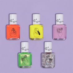 5 Petite Manucurist kids nail polishes of your choice - create your own rainbow set at a great price! Give me five! 🌈 Kids Nail Polish, Give Me Five, Nail Polishes, The Rainbow, Bespoke, Give It To Me, Create Your, Nail Polish, Create Your Own